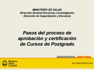 Pasos del proceso de  aprobaci