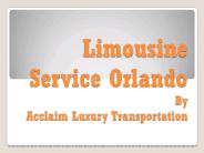 limo rental Orlando