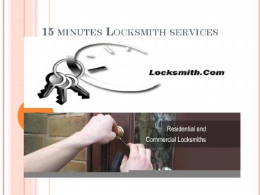 Tampa Locksmith Services