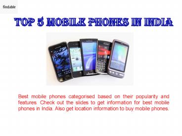 Top Mobile Phone Brands in India