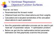 V. Nonlinear Regression   Objective-Function Surfaces