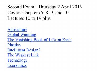 Ground Rules, exams, etc. (no 