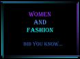 Women and Fashion PowerPoint PPT Presentation