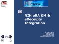 NIH eRA KM PowerPoint PPT Presentation