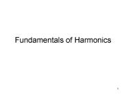 Fundamentals of Harmonics