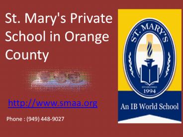 An independent co-ed day school in Orange County