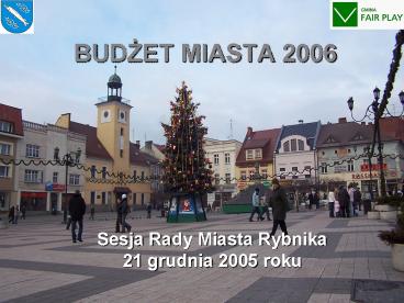 BUDZET MIASTA 2006