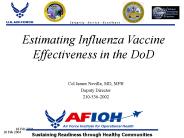 DoD Influenza Surveillance for VRBPAC