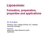 Liposomes: