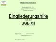 Eingliederungshilfe nach dem SGB XII PowerPoint PPT Presentation