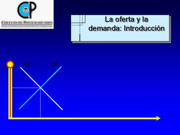 La oferta y la demanda: Introducci