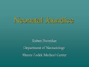Neonatal Jaundice