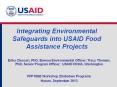 Integrating Environmental Safeguards into USAID Food Assistance Projects PowerPoint PPT Presentation