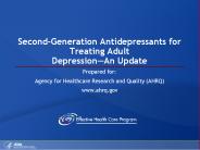 Second-Generation Antidepressants for Treating Adult Depression