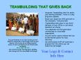 TEAMBUILDING THAT GIVES BACK PowerPoint PPT Presentation