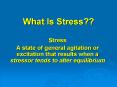What Is Stress?? PowerPoint PPT Presentation