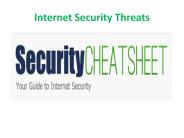 Internet Security Threats - www.securitycheatsheet.com