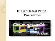 Hi Def Detail Paint Correction