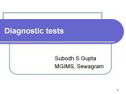 Diagnostic tests