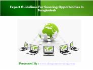 Expert Guidelines For Sourcing Opportunities In Bangladesh