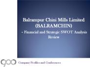 Balrampur Chini Mills Limited (BALRAMCHIN)