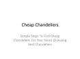 Cheap Chandeliers Deals