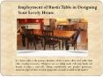 Employment-of-Rustic-Table-in-Designing PowerPoint PPT Presentation
