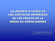 LA JUSTICIA Y LA PAZ EN