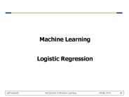 Machine Learning  Logistic Regression
