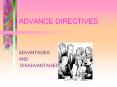 ADVANCE DIRECTIVES PowerPoint PPT Presentation