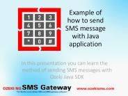 Example of How to send JAVA SMS