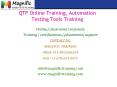 QTP Online Training, Automation Testing Tools Training (1) PowerPoint PPT Presentation