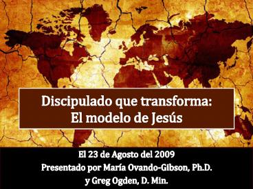 Discipulado que transforma: El modelo de Jes