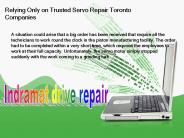 Servo motor repair