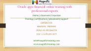 Oracle apps financial online training with professional experts