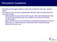 Discussion Questions PowerPoint PPT Presentation