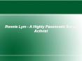 Ronnie Lym - A Highly Passionate Social Activist PowerPoint PPT Presentation
