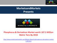 Phosphorus & Derivatives Market 2018 by MarketsandMarkets