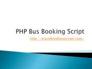 PHP bus booking script, PHP bus booking