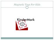 Magnetic Toys For Kids