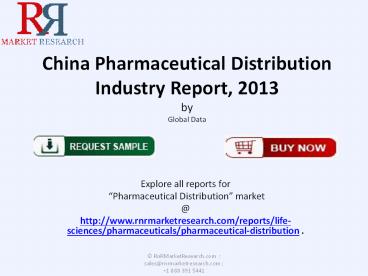 China Pharmaceutical Distribution Industry 2013