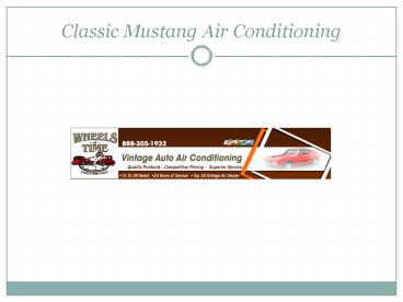 Classic Mustang Air Conditioning (1)