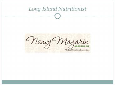 Long Island Nutritionist