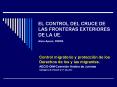 EL CONTROL DEL CRUCE DE LAS FRONTERAS EXTERIORES DE LA UE. Anna Ayuso, CIDOB PowerPoint PPT Presentation