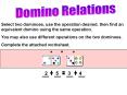 Domino Relations PowerPoint PPT Presentation