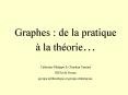 Graphes : de la pratique  PowerPoint PPT Presentation