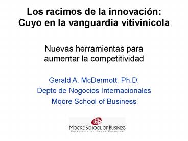 Los racimos de la innovaci