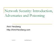Network Security: Introduction, Adversaries and Poisoning