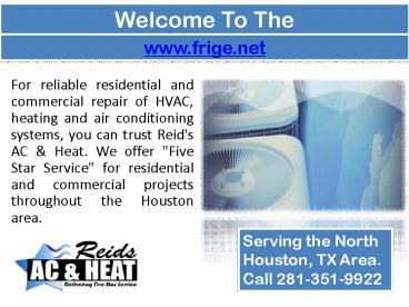 AC Heating Repair- HVAC Installation Houston