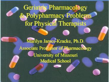 Geriatric Pharmacology